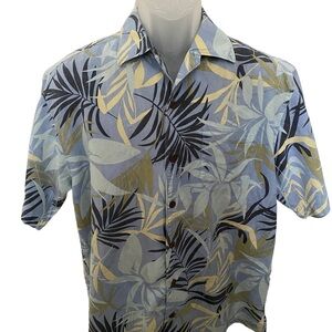TOMMY BAHAMA 100% Silk Aloha Hawaiian Tropical Shirt Men M Medium